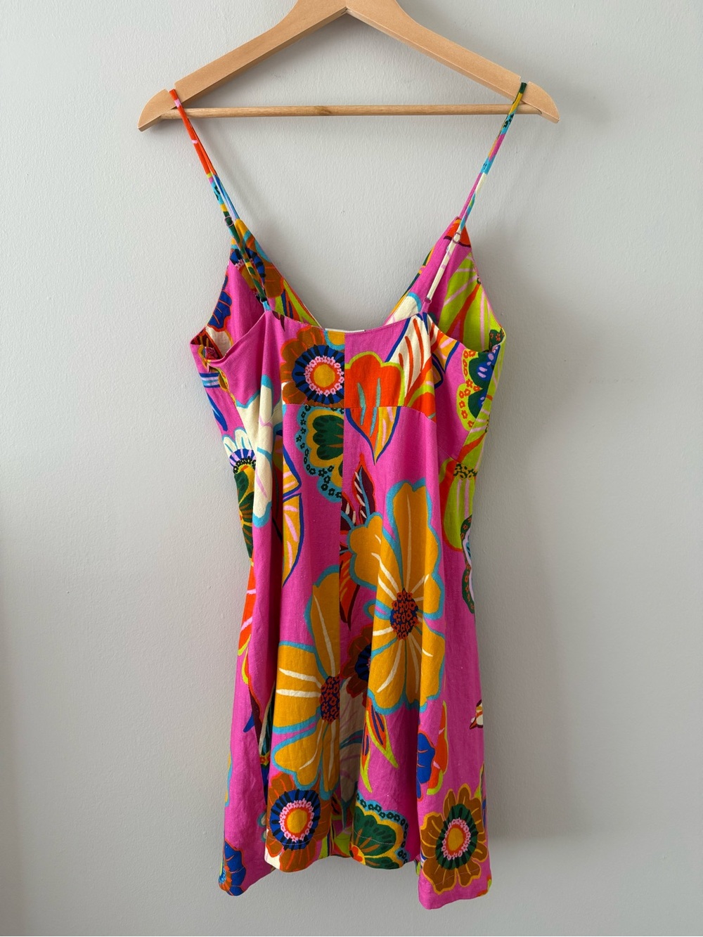 NWT - Farm Rio - Garden Mini Dress - Pink/Rose - Picture 12 of 14